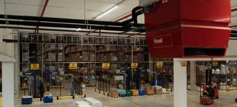 TopVent TC verspreid over de Callebaut low bay.