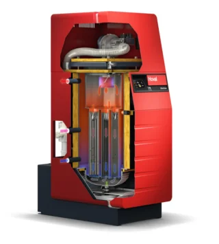 Hoval UltraGas - la chaudière à condensation au gaz - ouverte