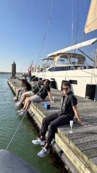 Edergen seminarie - drink naast de boot